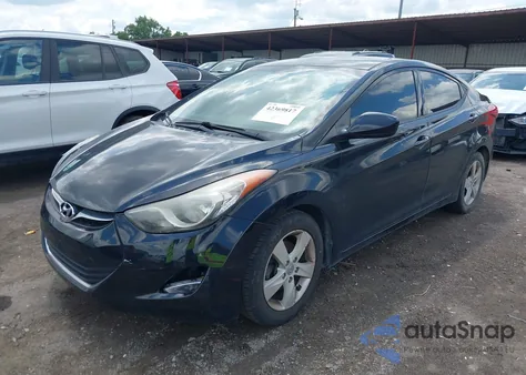 2013 Hyundai Elantra Gls из США, поврежденный, VIN KMHDH4AEXDU901334